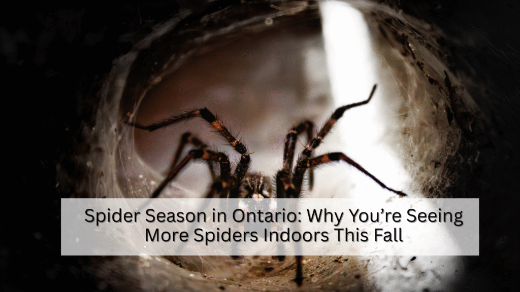 Spider Season in Ontario Why You’re Seeing More Spiders Indoors This Fall