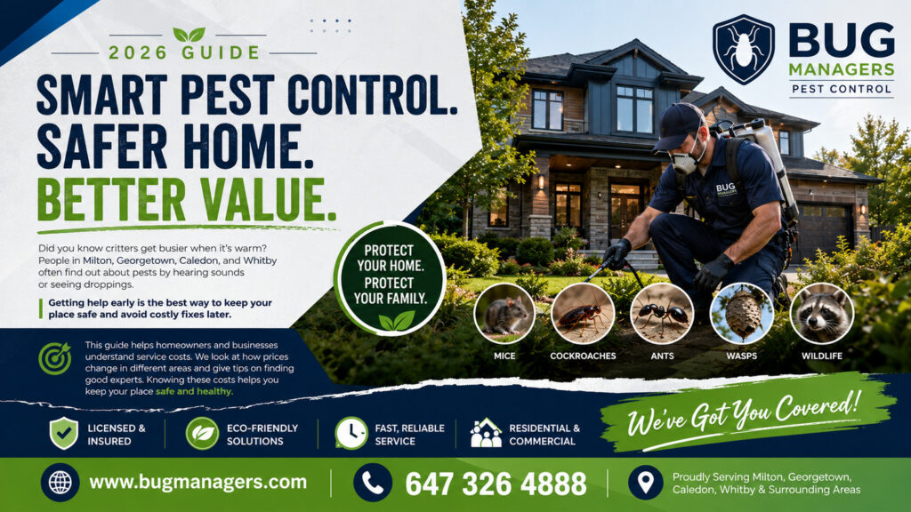 Do not let pests take over your home or business. Contact our team today to schedule your service and regain control of your space. You can reach Bug Managers Pest Control by calling 647-326-4888 or by sending an email to bugmanagers@gmail.com. Our experts are standing by to provide the professional care you deserve. add web addess