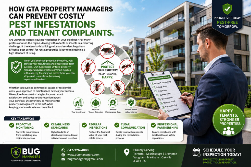 How GTA Property Managers Can Prevent Costly Pest Infestations and Tenant Complaints.
