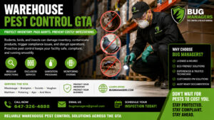 Protect your warehouse from rodents, birds, and insects with proactive pest management that safeguards inventory, ensures compliance, and keeps GTA operations running without costly disruptions.
