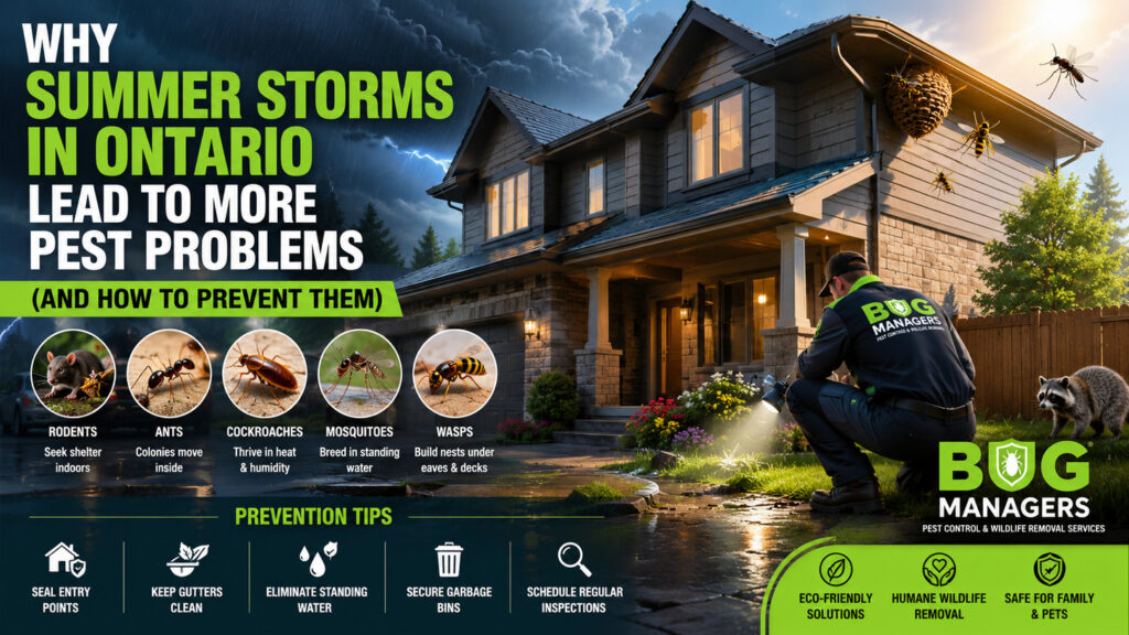 Why Summer Storms in Ontario Lead to More Pest Problems (And How to Prevent Them)