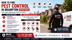 How to find pest control in Brampton with trusted local Bug Managers pest control experts