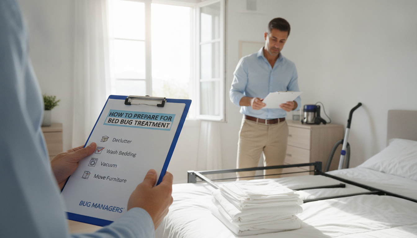 how to prepare for bed bug treatment