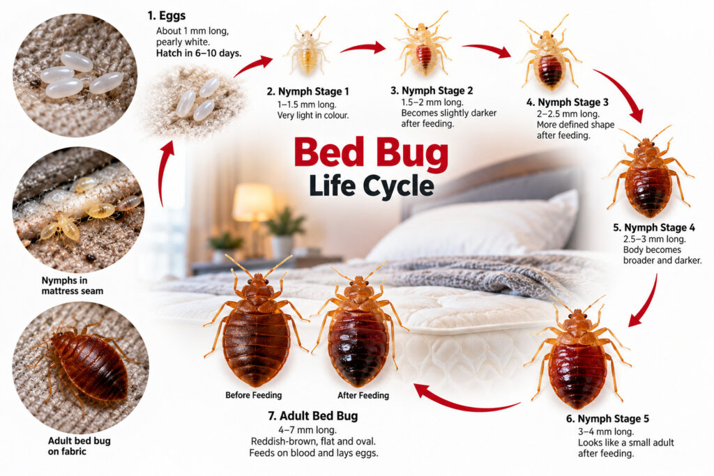 Bed Bug Life Cycle Infographic Bed Bug Life Cycle Infographic